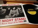 LED ZEPPELIN - ONE NIGHT STAND ( BBC ROCK HOUR 27/6/69 - LP VINYL RECORD - MINT