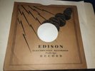 EDISON NEEDLE TYPE RECORD SLEEVE. E- CONDITION