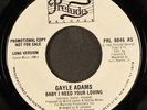 GAYLE ADAMS: baby i need your loving / short PRELUDE 7