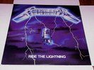 METALICA 'RIDE THE LIGHTNING' ELECTRA 1984 LP masterdisk