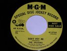 The Velours Don't Pity Me I'm Gonna Change 45 Rpm Record MGM Label Promotional