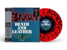 SAXON Denim & Leather (hmv the 1921 Centenary Edition Red & Black Splatter Vinyl