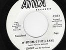 JOHNNY AND THE HURRICANES 45 - WISDOM'S FIFTH TAKE Atila Promo GARAGE 7