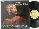 LOREZ ALEXANDRIA LP For Swingers Only Argo DG Mono Promo VG+ 