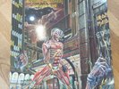 Iron Maiden Somewhere in Time Rare 1986 LP first press with merch sheet.