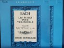 BACH HONEGGER CELLO SUITES VALOIS 2LP SUITES 3 - 6 MD 327 & 328 NM