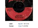 Black Rose Prince Alla&philips Fraser Big Hit   Excellent Condition 1977 7inch