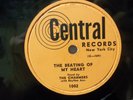 THE CHARMERS - R&B 78rpm CENTRAL #1002 - BEATING OR MY HEART / WHY DOES IT