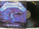 METALLICA Ride The Lightning Orig '86 ELEKTRA MEGAFORCE Thrash Inner Burton VG++