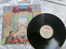 EXHORDER “Slaughter In The Vatican” 1st issue  ROADRACER  1990 Vinyl LP + Inner