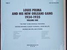 Louis Prima And his New Orleans Gang 1934-1935 Vol. 1 The Old Masters LP