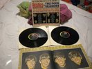 THE BEATLES VS FOUR SEASONS 2 LP ORIG W POSTER PICTURE RARE LEGIT VEEJAY VJ DX30