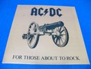 AC/DC - For Those About To Rock - 1981 LP Embossed Gatefold EX VINYL Record