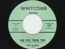 Georgia TEEN Rocker DON & NEAL One Kiss From You WHITCOMB 2 M- HEAR BOTH