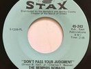 MEMPHIS NOMADS Don't Pass Your Judgement / I Wanna Be STAX Memphis Soul EX