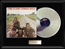 THE CLASH COMBAT ROCK ALBUM FRAMED LP WHITE GOLD SILVER PLATINUM TONED RECORD