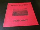 death in june - free tibet  - LP'- NEW UNPLAYED - coloured - red cover
