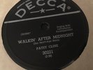 PATSY CLINE      RARE DECCA  78 rpm      WALKIN' AFTER MIDNIGHT       EX -