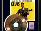 ELVIS PRESLEY DEVIL IN DISGUISE 45 RPM GOLD METALIZED RECORD RARE NON RIAA