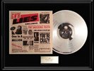 GUNS N' ROSES LIES WHITE GOLD PLATINUM TONE RECORD LP ALBUM RARE NON RIAA AWARD