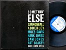 CANNONBALL ADDERLEY MILES DAVIS Somethin' Else LP BLUE NOTE BLP 1595 EAR DG MONO