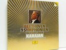KARAJAN beethoven 9 symphonies 7X LP BOX SET, EX+/EX, 415 066-1, vinyl, DG, 1986