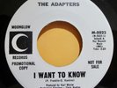 The Adapters I Want to Know/I Love the Love I Love to Love 1967 Group/Rock Hear