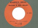 Radio Spots 45 Warner Bros McCabe & Mrs Miller 1971 Warren Beatty Robert Altman