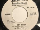 JIMMY BREEDLOVE   I SAY HELLO   EPIC “PROMO”   Rare Orig. Popcorn Soul 45