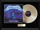METALLICA RIDE THE LIGHTNING GOLD SILVER PLATINUM TONED RECORD LP NON RIAA