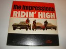 IMPRESSIONS- RIDIN' HIGH - ABC PARAMOUNT LP - STEREO - CLEAN - RARE - LISTEN