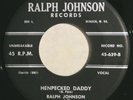 RALPH JOHNSON 639 Ralph Johnson Orig RARE Rockabilly 45 Mint Minus Henpecked Dad