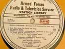 RADIO SHOW AFN RL 48-6 BARRY YOUNG, BARBRA STREISAND,MIMI HINES,MEXICALI SINGERS