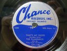THE FLAMINGOS - R&B 78rpm CHANCE #1140 - THAT'S MY DESIRE / HURRY HOME BABY - E-