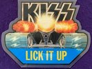 UK   KISS Lick It Up '83 45rpm Single PICTURE DISC Tank Shaped KPIC 5 Record VG+