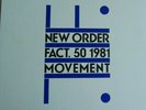 New Order Movement Fact 50 LP 12'' vinyl rare vintage rock ist pressing