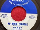 Randy & The Rockets Jin 45-165 US No More Trouble/ Bye Bye Baby Great StrollerEX