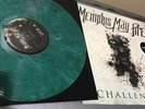 MEMPHIS MAY FIRE CHALLENGER  GREEN SIGNED AUTOGRAPHED PHOTO LP VINYL COVER ADTR