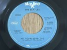 The Beatles 45 record ALL YOU NEED IS LOVE Capitol Starline MONO “A” Labels