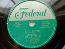 Little Willie Littlefield 78rpm Single 10-inch Federal Records #12110