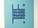 Vinyl LP - NEW ORDER - Movement - Factory FACT 50 - PETER SAVILLE Blue cardboard