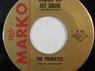 garage psych 45 THE PRIMATES Knock On My Door, She MARKO VG+ HEAR rock record