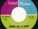 TRINI LOPEZ Sinner Not A Saint ORIG 45 RARE Northern Soul United Modern 106 Mod
