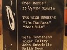 The High Numbers I'm The Face /zoot Suit usa Mercury version