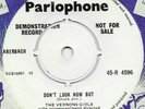 THE VERNONS GIRLS DON'T LOOK NOW BUT PARLOPHONE DEMO 45-R 4596 WHO ARE THEY TO