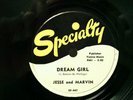 JESSE & MARVIN - R&B 78rpm SPECIALTY #447 - DREAM GIRL / DADDY LOVES BABY - E-