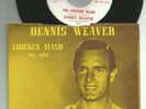 HALLOWEEN ROCKER w PICTURE SLEEVE -DENNIS WEAVER - CHICKEN MASH  -HEAR -1963 AVA