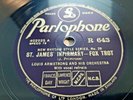 78rpm: 	Louis Armstrong - St. James Infirmary  - 1930 Ex+ / NM