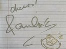 Signed Paul McCartney Signed Sheet Beatles