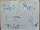 Rolling Stones Signed Autograph Page - signed by Bill Wyman and Charlie Watts 